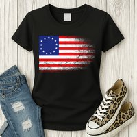 Patriotic 13 Colonies Flag Betsy Ross Womens T-Shirt