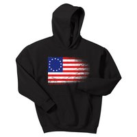 Patriotic 13 Colonies Flag Betsy Ross Kids Hoodie