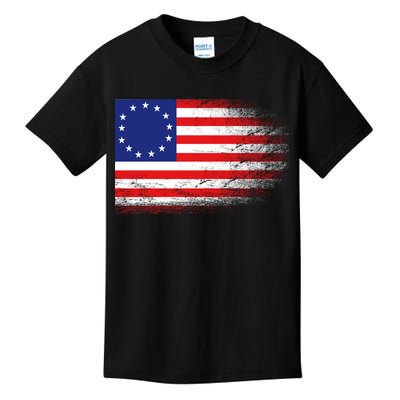 Patriotic 13 Colonies Flag Betsy Ross Kids T-Shirt