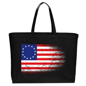 Patriotic 13 Colonies Flag Betsy Ross Cotton Canvas Jumbo Tote