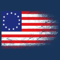 Patriotic 13 Colonies Flag Betsy Ross Infant Baby Jersey Bodysuit