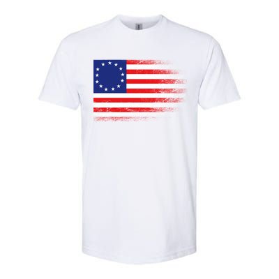 Patriotic 13 Colonies Flag Betsy Ross Softstyle CVC T-Shirt