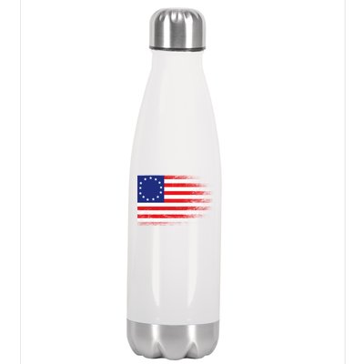 Patriotic 13 Colonies Flag Betsy Ross Stainless Steel Insulated Water Bottle