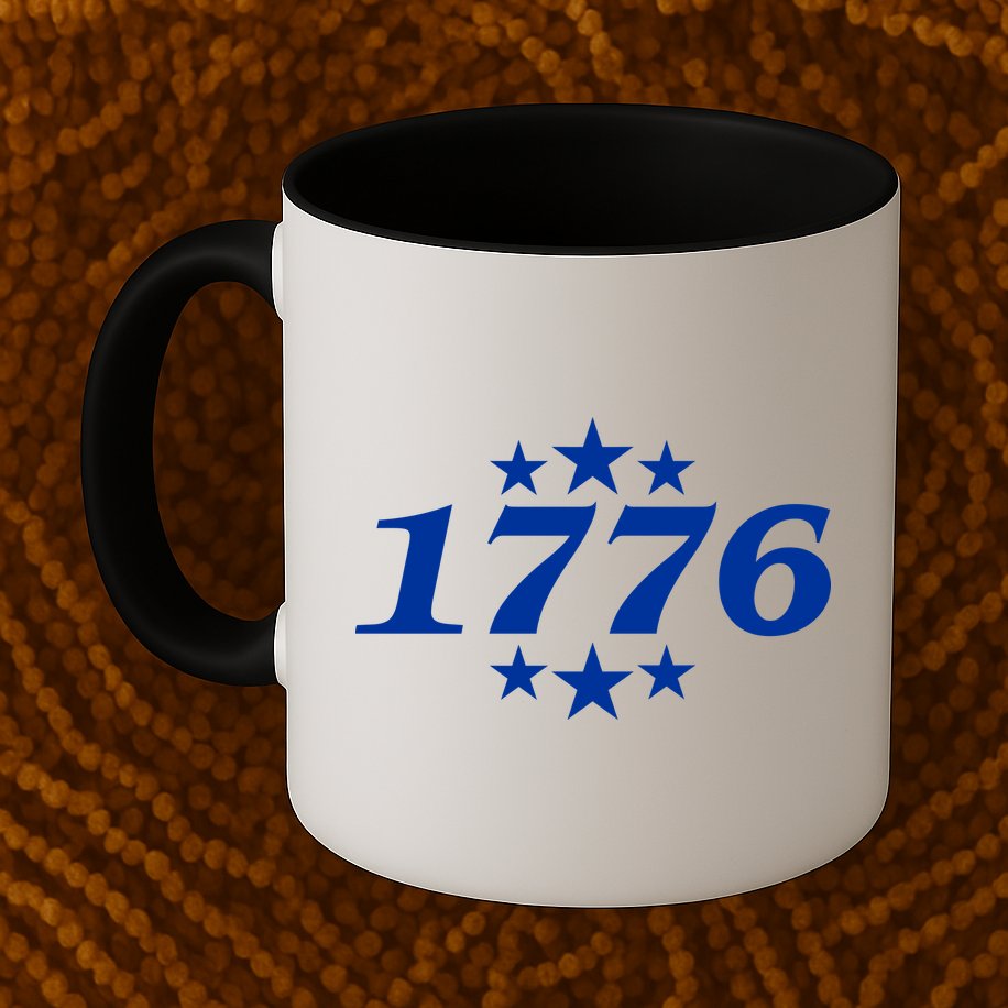 Patriotic 1776 USA 4th of July Stars Mug