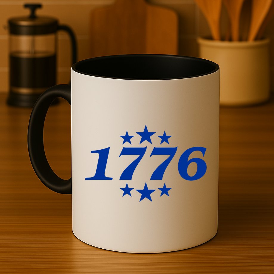 Patriotic 1776 USA 4th of July Stars Mug