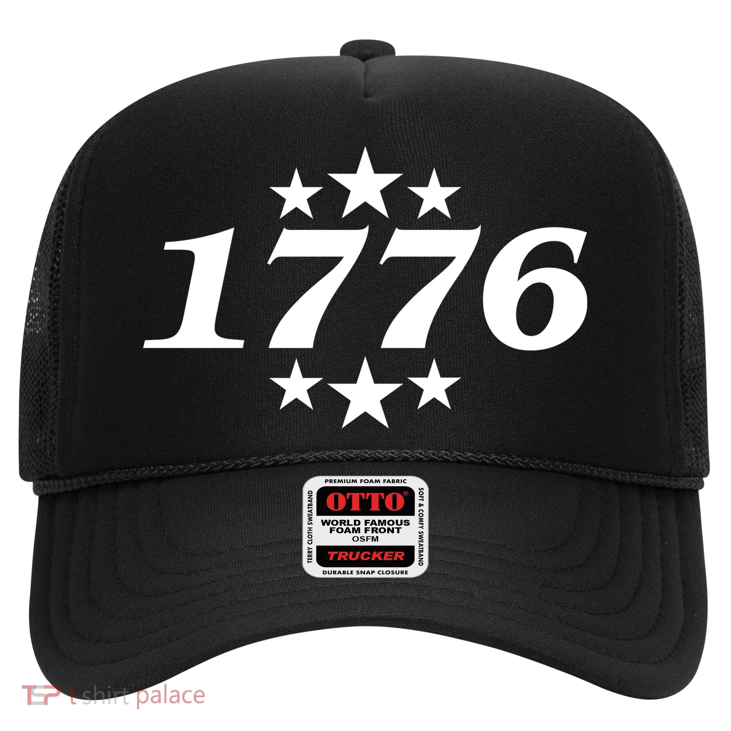 Patriotic 1776 USA 4th of July Stars Trucker Hat