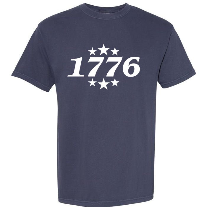 Patriotic 1776 USA 4th of July Stars Garment-Dyed Heavyweight T-Shirt