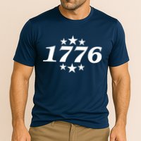 Patriotic 1776 USA 4th of July Stars Cooling Performance Crew T-Shirt