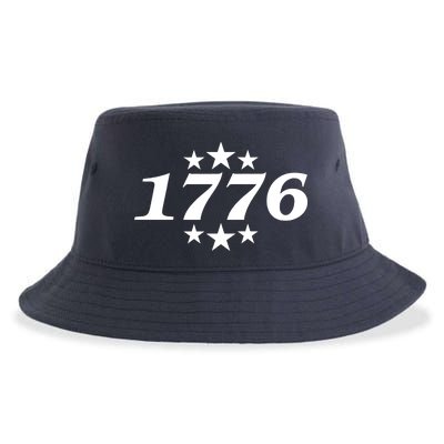 Patriotic 1776 USA 4th of July Stars Sustainable Bucket Hat