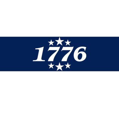 Patriotic 1776 USA 4th of July Stars Bumper Sticker