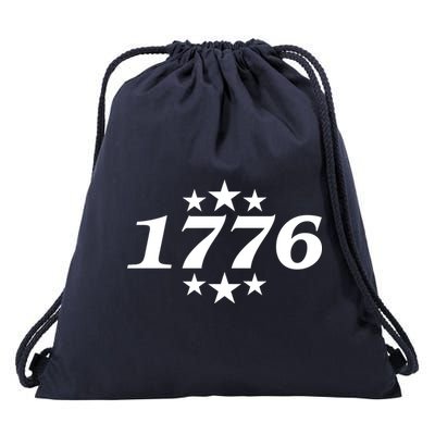 Patriotic 1776 USA 4th of July Stars Drawstring Bag