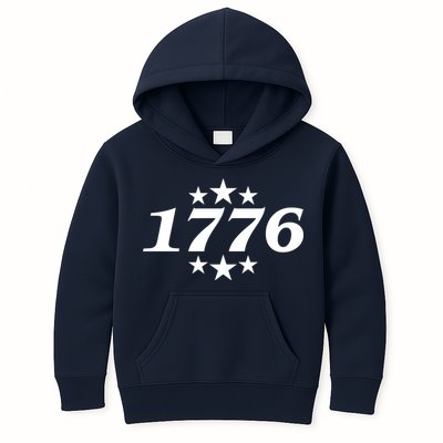 Patriotic 1776 USA 4th of July Stars Kids Hoodie