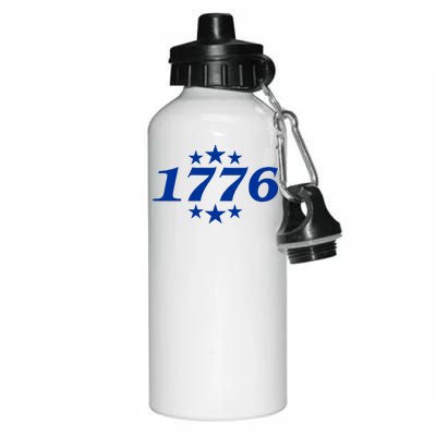 Patriotic 1776 USA 4th of July Stars Aluminum Water Bottle 