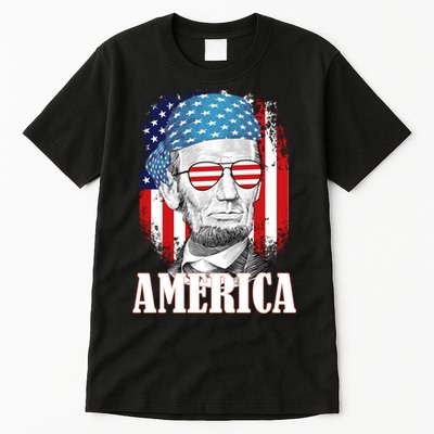 Patriotic Abraham Lincoln America Tall T-Shirt