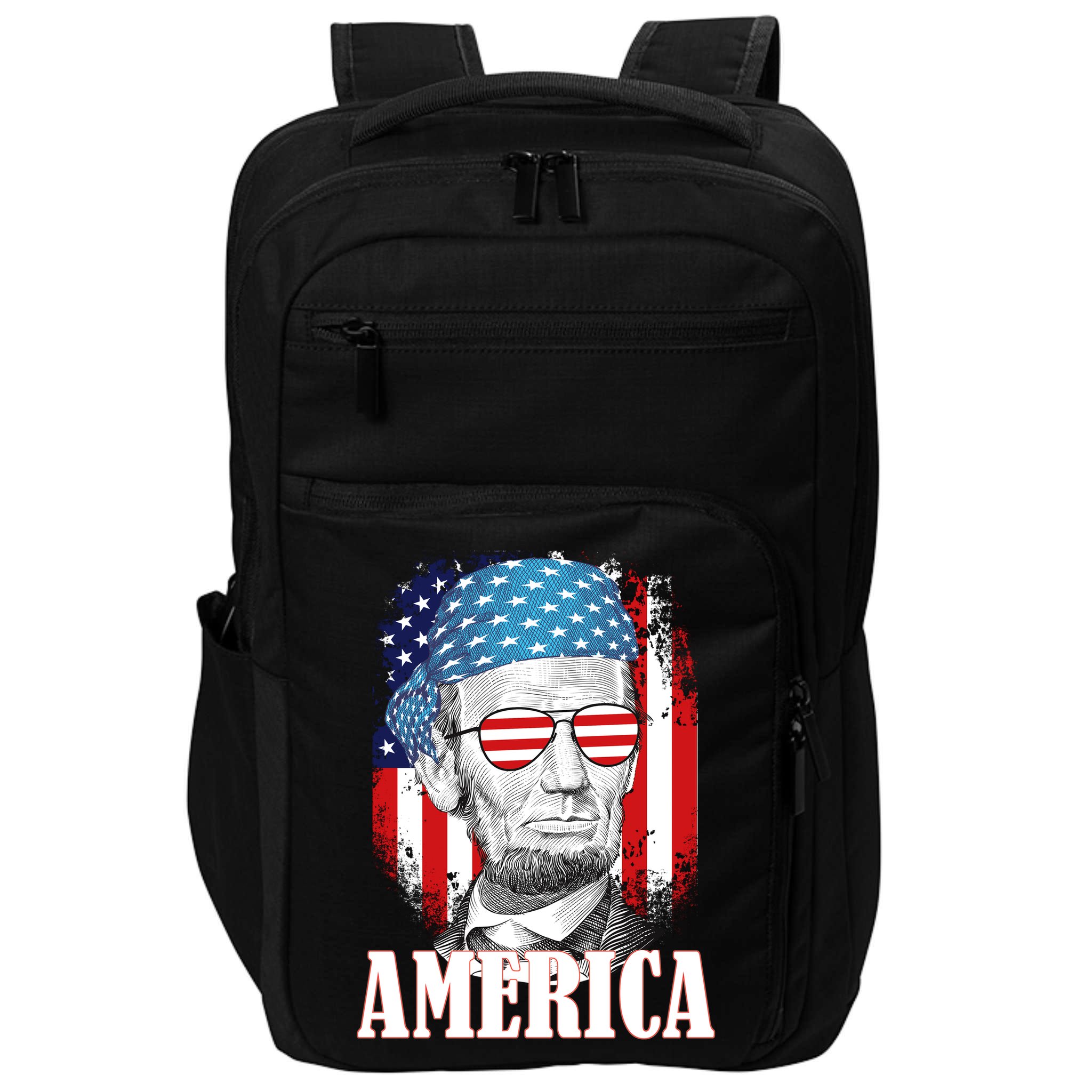 Patriotic Abraham Lincoln America Impact Tech Backpack