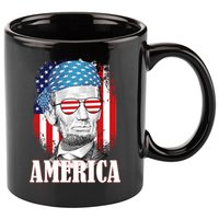 Patriotic Abraham Lincoln America 11oz C Handle Ceramic Mug
