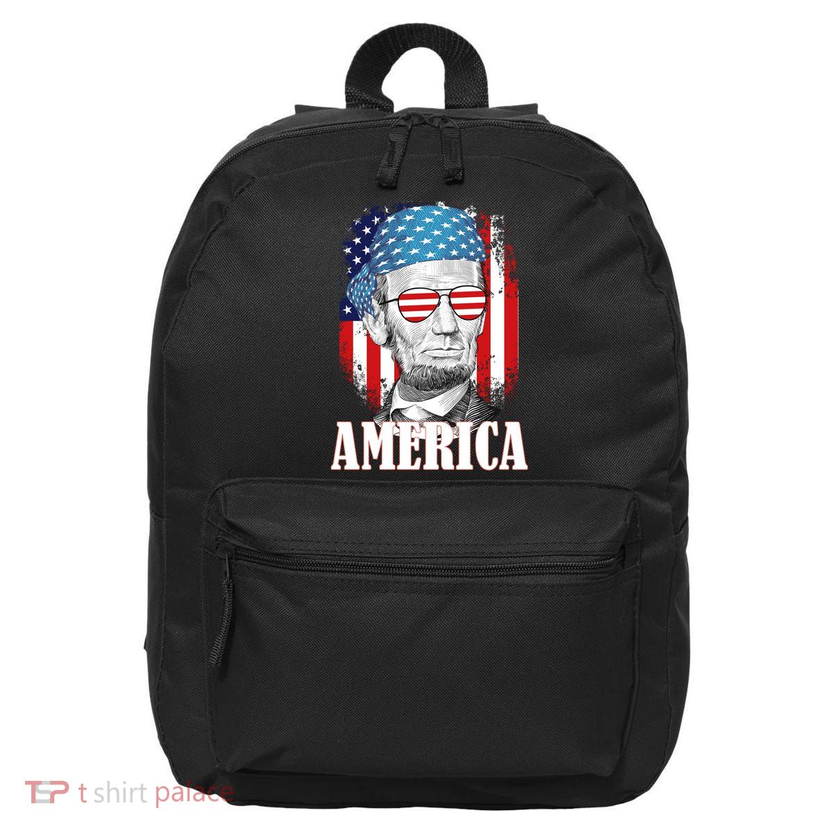 Patriotic Abraham Lincoln America 16 in Basic Backpack