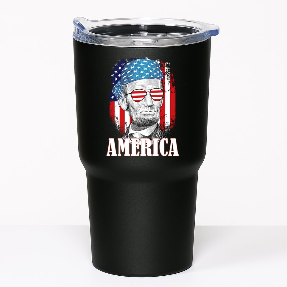 Patriotic Abraham Lincoln America Tumbler