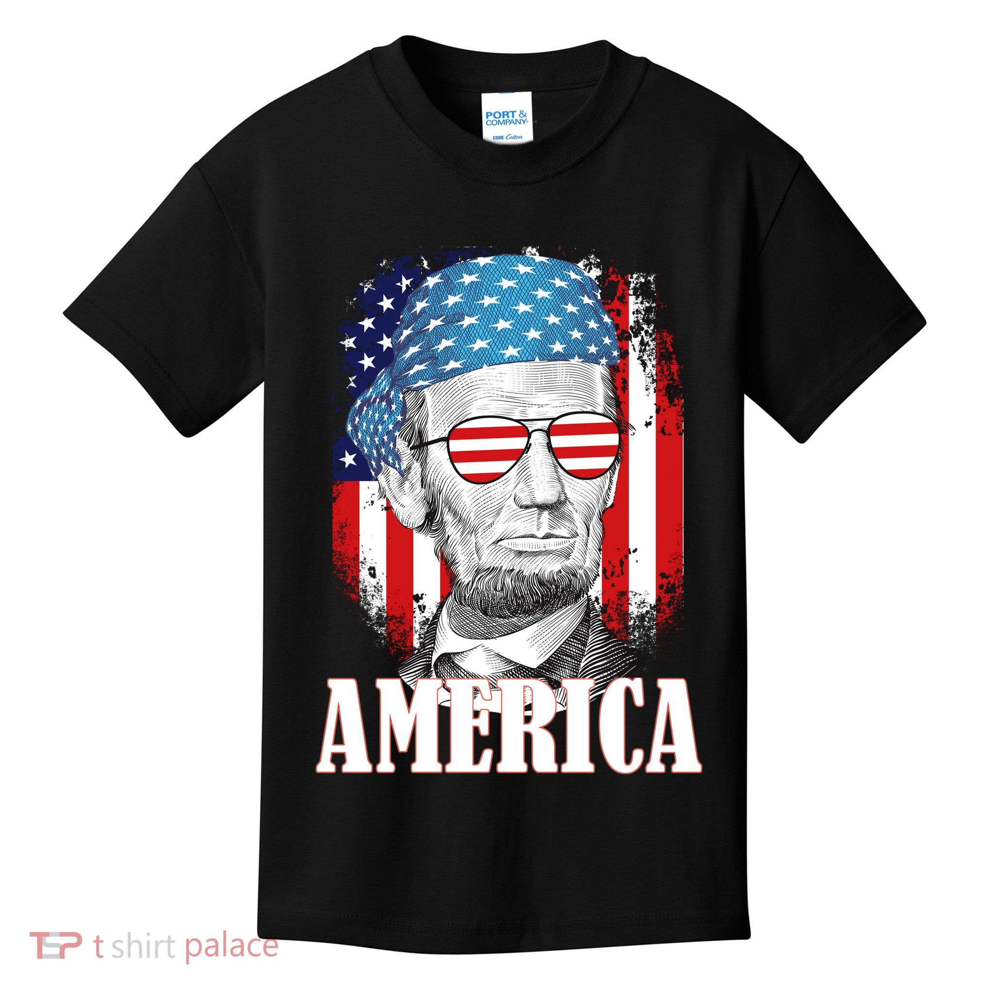 Patriotic Abraham Lincoln America Kids T-Shirt