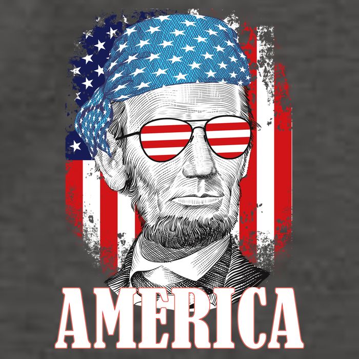 Patriotic Abraham Lincoln America Vector Backpack