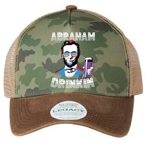 Patriotic Abraham Lincoln Drinkin Legacy Tie Dye Trucker Hat