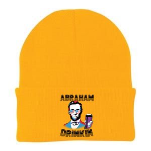 Patriotic Abraham Lincoln Drinkin Knit Cap Winter Beanie