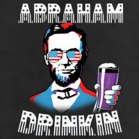 Patriotic Abraham Lincoln Drinkin 7 Panel Mesh Trucker Snapback Hat