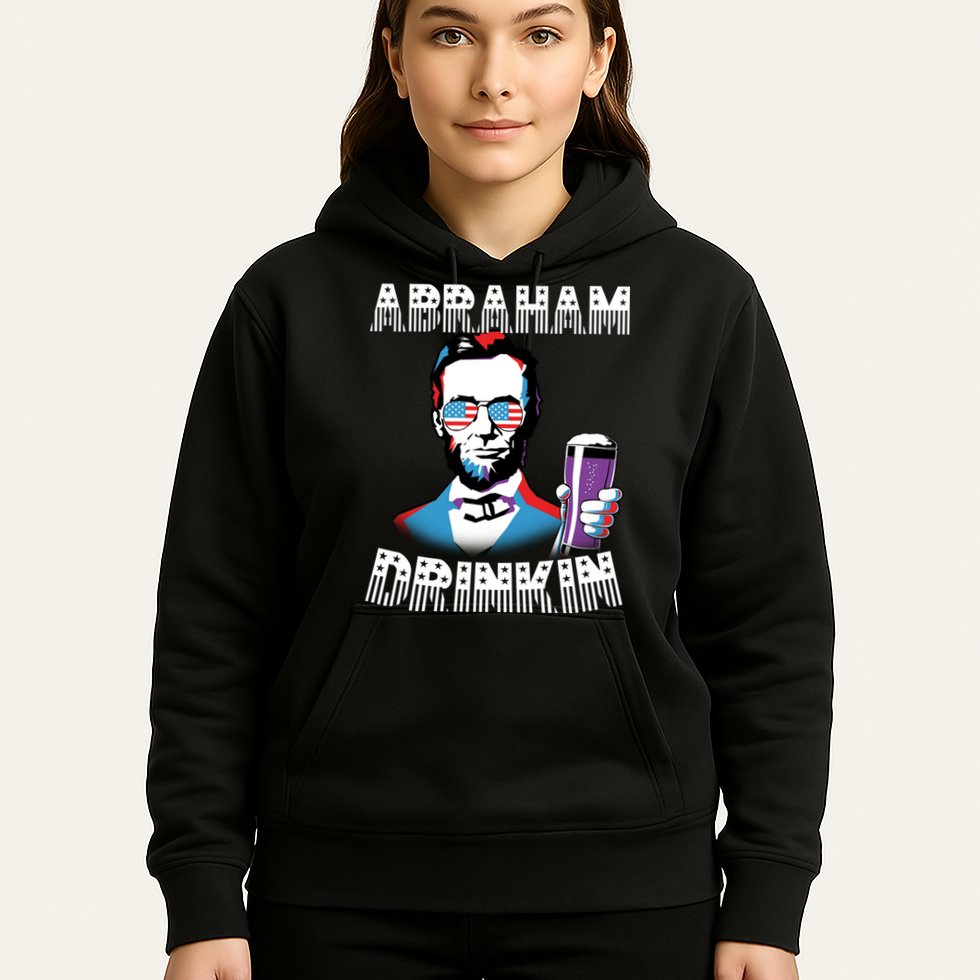 Patriotic Abraham Lincoln Drinkin Hoodie