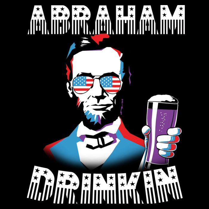 Patriotic Abraham Lincoln Drinkin Hoodie