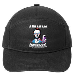 Patriotic Abraham Lincoln Drinkin 7-Panel Snapback Hat