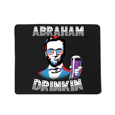 Patriotic Abraham Lincoln Drinkin Mousepad