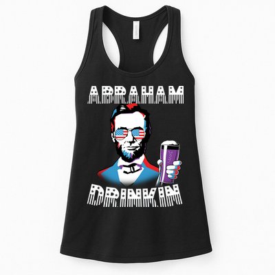 Patriotic Abraham Lincoln Drinkin Womens Tank Top