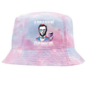 Patriotic Abraham Lincoln Drinkin Tie-Dyed Bucket Hat