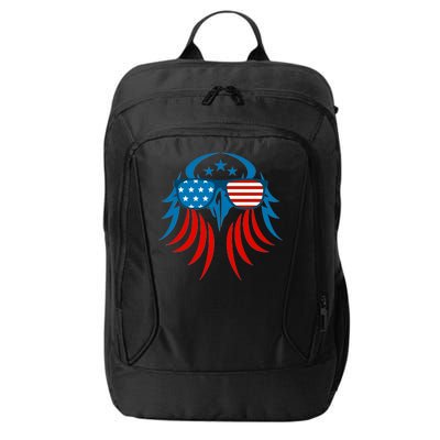 Patriotic American Bald Eagle City Backpack