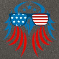 Patriotic American Bald Eagle Cotton Canvas Backpack