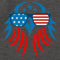 Patriotic American Bald Eagle Vector Backpack