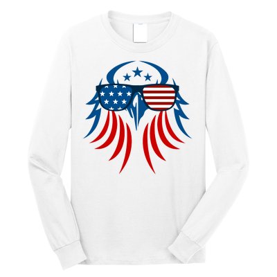 Patriotic American Bald Eagle Long Sleeve Shirt