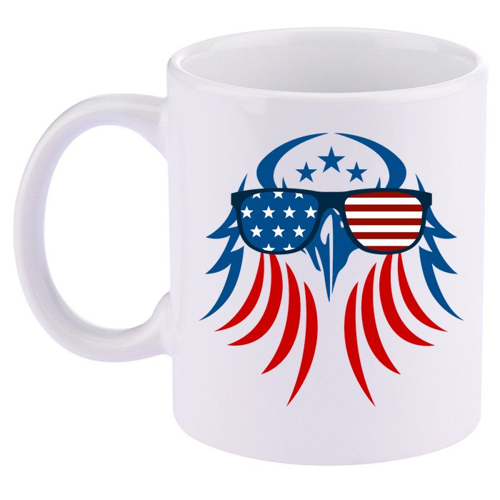 Patriotic American Bald Eagle 11oz C Handle Ceramic Mug
