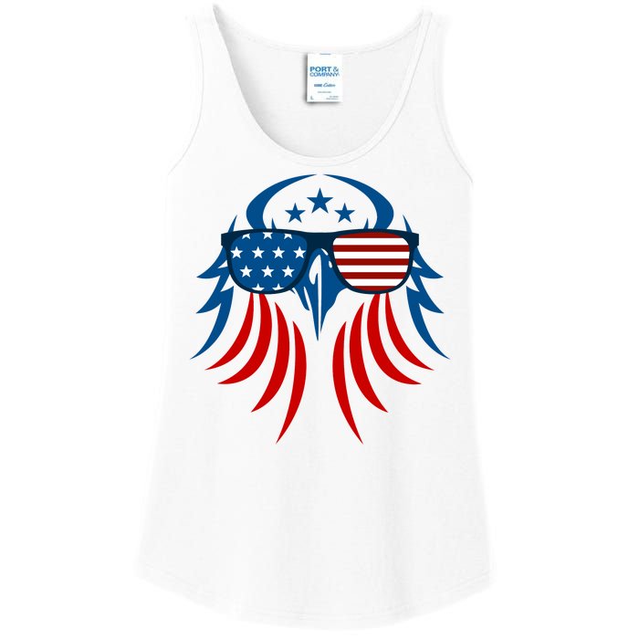 Patriotic American Bald Eagle Ladies Essential Tank