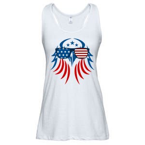 Patriotic American Bald Eagle Ladies Essential Flowy Tank