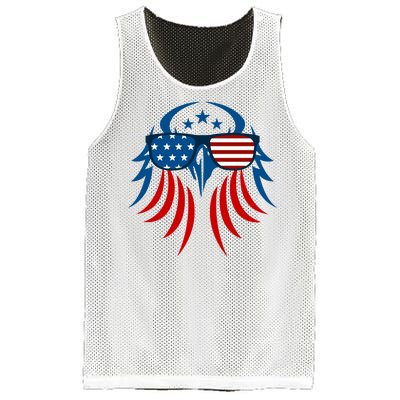 Patriotic American Bald Eagle Mesh Reversible Basketball Jersey Tank