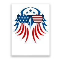 Patriotic American Bald Eagle Poster