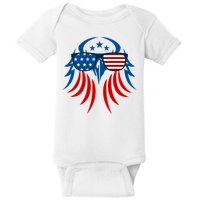 Patriotic American Bald Eagle Baby Bodysuit