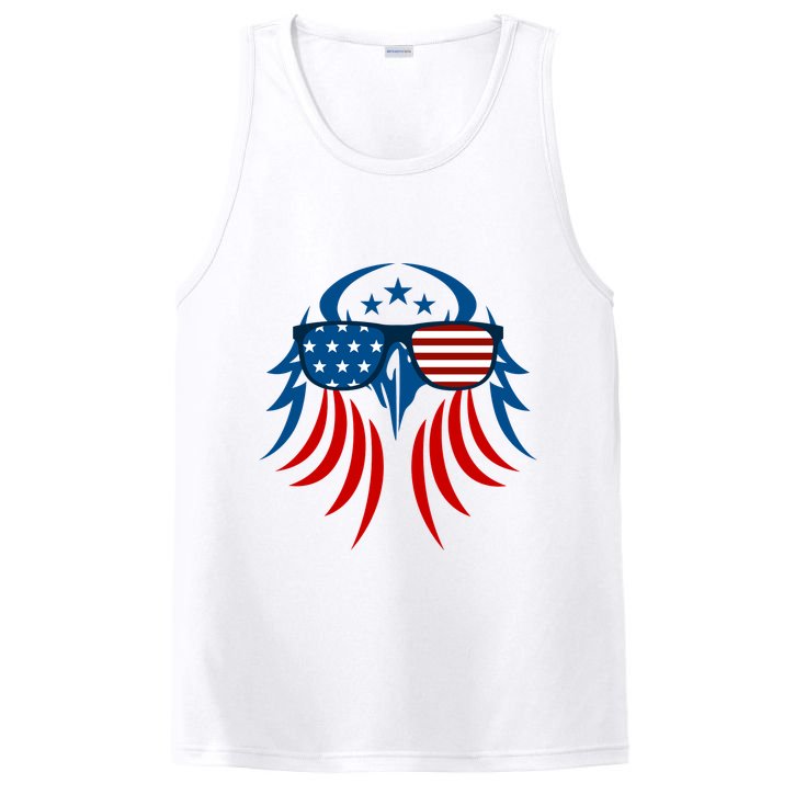 Patriotic American Bald Eagle PosiCharge Competitor Tank