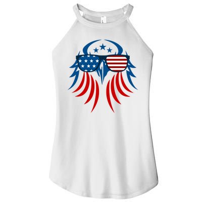 Patriotic American Bald Eagle Women's Perfect Tri Rocker Tank