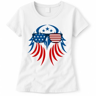 Patriotic American Bald Eagle Womens T-Shirt