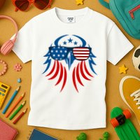 Patriotic American Bald Eagle Kids T-Shirt