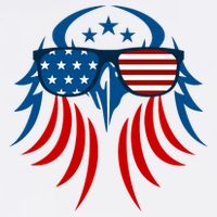 Patriotic American Bald Eagle Kids T-Shirt