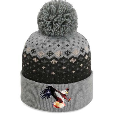 Patriotic American Bold Eagle The Baniff Cuffed Pom Beanie