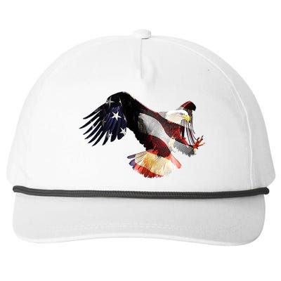 Patriotic American Bold Eagle Snapback Five-Panel Rope Hat